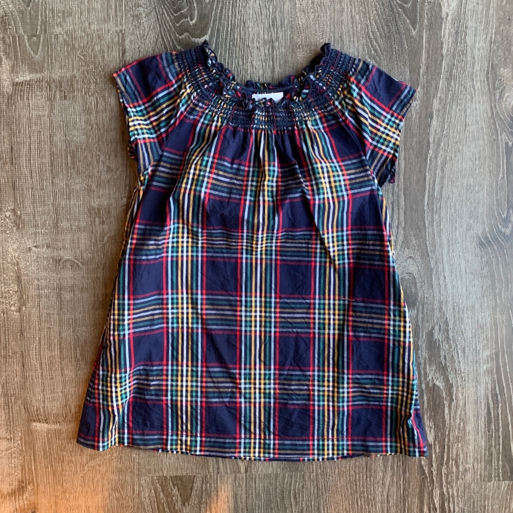 Hanna Andersson Plaid smocked Dress